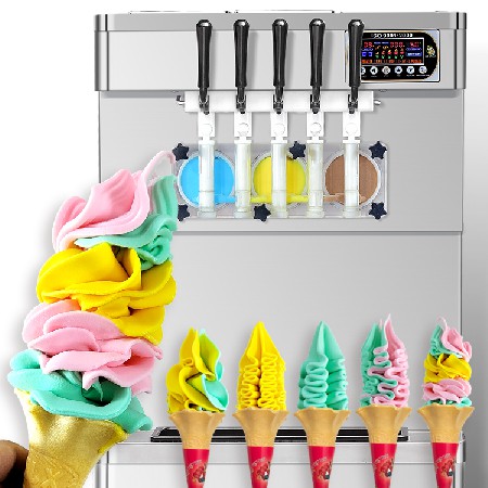 ICM-390 Five flavors Soft ice cream machine