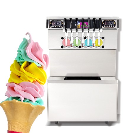 ICM-390 Seven flavors soft ice cream machine