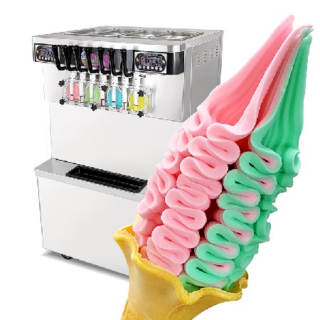 ICM-390 Seven flavors soft ice cream machine