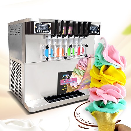 ICM-390T seven flavors desktop soft ice cream machine